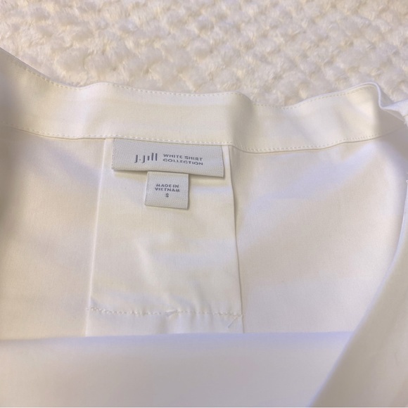 J Jill White Shirt Collection Long Sleeve Tunic Top Size Small - Picture 7 of 14